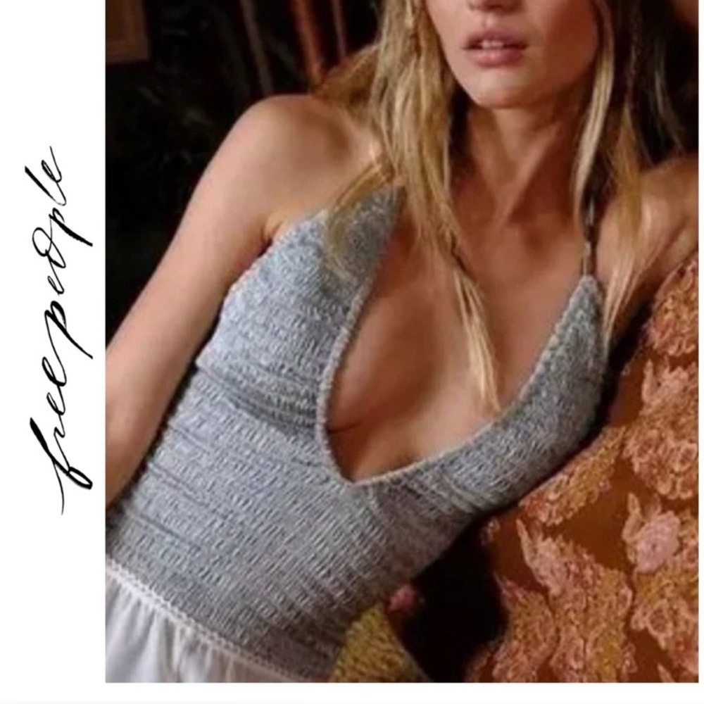 Free People Intimately by I'm Yours Bodysuit Aqua Haze Blue Size M NWOT